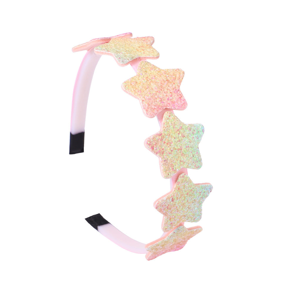 Wholesale Kids Gradient Iridescent Plastic Headband Baby Supplies